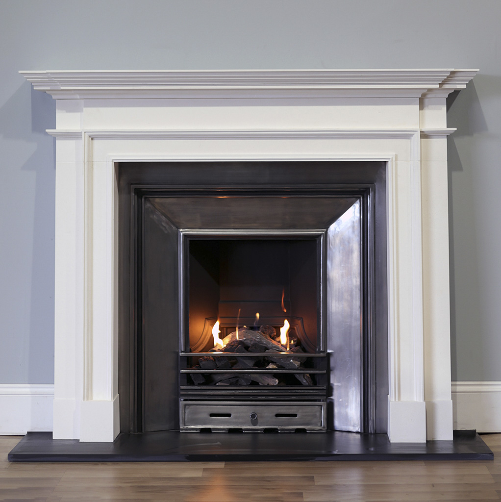 Canonbury white marble mantel